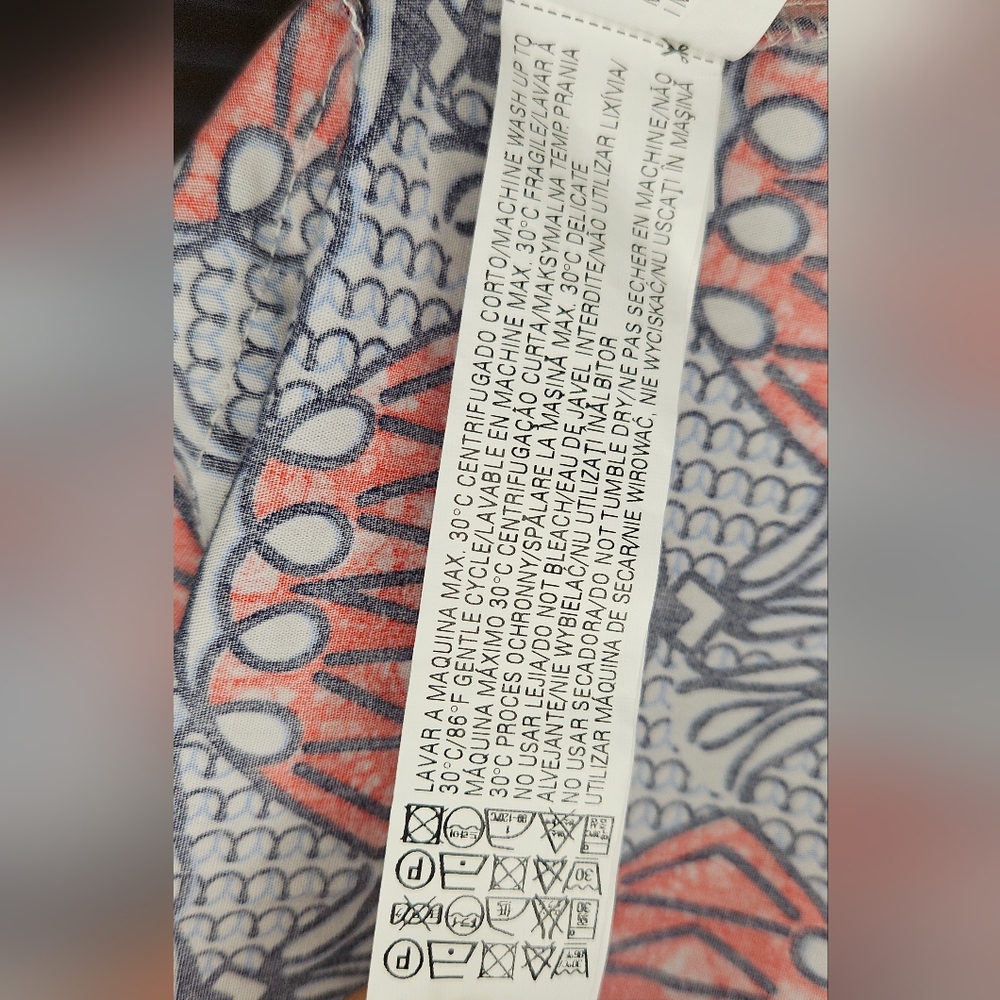 Zara TRF Cutout Waist Mini Dress in African Lantern Print - Picture 9 of 13